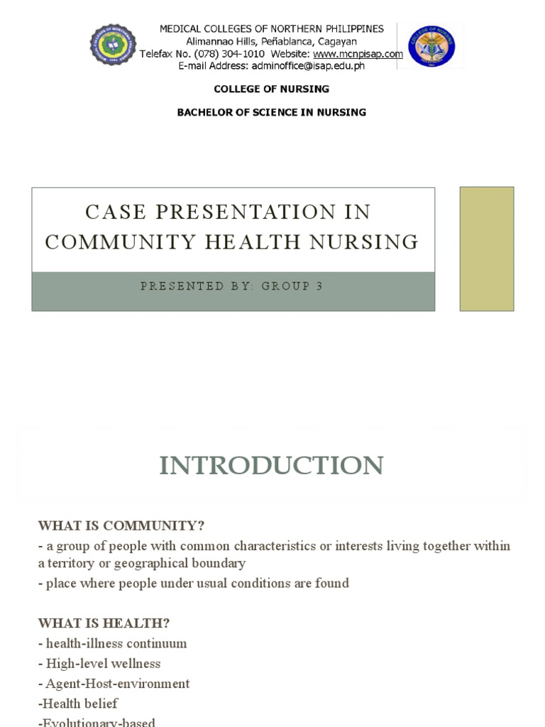 Community Health Nursing Case Study | PDF | Nursing | Preventive Healthcare