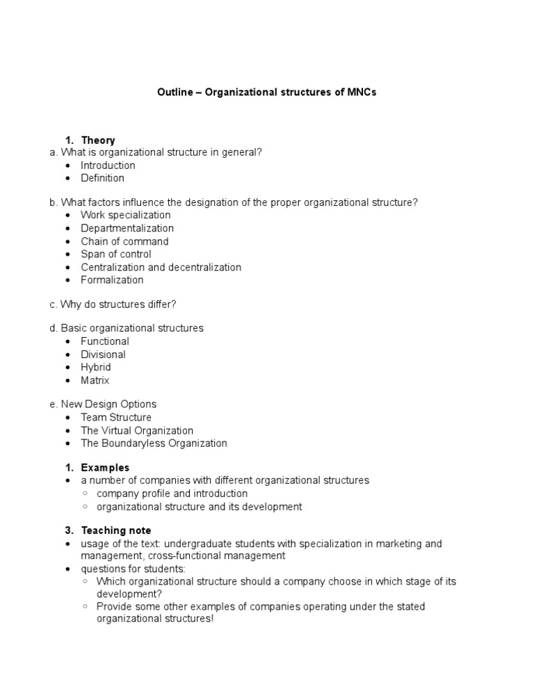 Outline org structure pdf