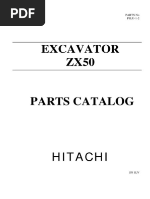 HITACHI Zx50 Parts Catalog 1lv Смт | PDF | Equipment | Machines