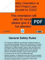 Safety Orientation Safe Operations