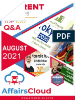 Current Affairs Q&A PDF Top 100 - August 2021 by AffairsCloud 1