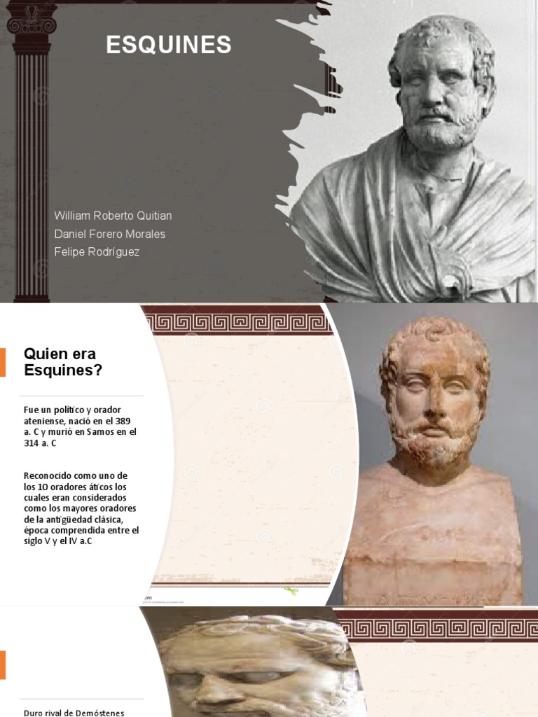 Esquines: Orador Ático y Rival de Demóstenes | PDF | Historia ...