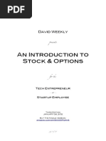 Download An Introduction to Stock  Options for the Tech Entrepreneur or Startup Employee by David E Weekly SN55945011 doc pdf