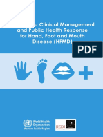 A Guide To Clinical Management and Public Health Response For Hand, Foot and Mouth Disease (HFMD)