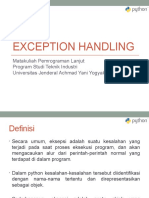 Pertemuan 4 - Exception Handling