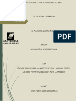 Linea de Tiempo Sobre Los Antecedentes de La Ley Del Issste