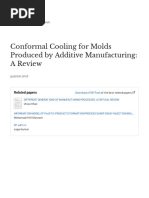 Conformal Cooling For Molds Produced by Additive Manufacturing: A Review