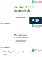 Generalidades de La Epidemiología