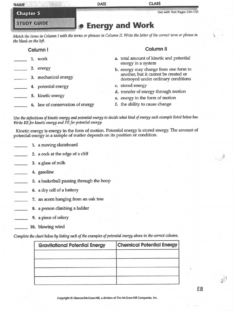 Energy Transformation Practice 3 PDF