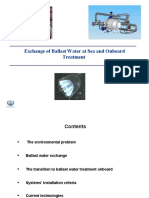 Exchange and Treatment of Ballast Water at Sea