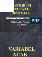 Variabel Acak Diskrit Dan Distribusi Peluang Variabel Acak Diskrit