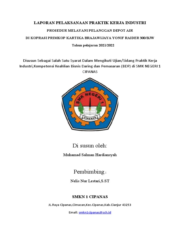 Laporan Prakerin di Koperasi Primkopad | PDF | Bisnis