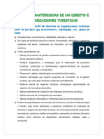 Perfil y Caracterisicas de Un Directo e Organizaciones Turisticas