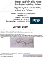 Topic:-Design Analysis of Curved Beam,: Crank Hook and C Clamp