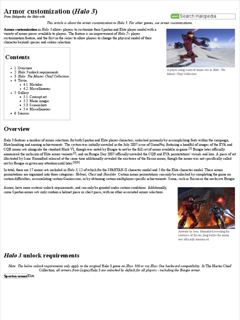 Halo: Combat Evolved Anniversary, Wiki Halopedia