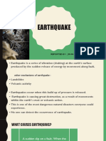 Earthquake: Reported By: John Mark M. Mallare