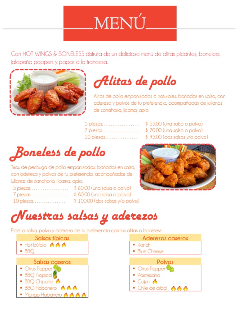 Nuevo Menu | PDF | Comida y bebida | Alimentos