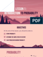 StatsProba - Lesson 1 - Introduction To Probability