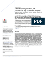 Antioxidant, Antihypertensive, Antihyperglycemic, And Antimicrobial Activity of Aqueous Extracts From Twelve Native Plants of the Yucatan Coast