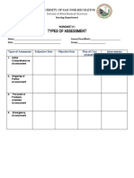 Worksheet 1 - Types of Assessment