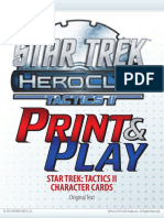 Star Trek: Tactics Ii Character Cards: Original Text