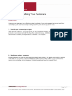 Defining Your Customer Worksheet