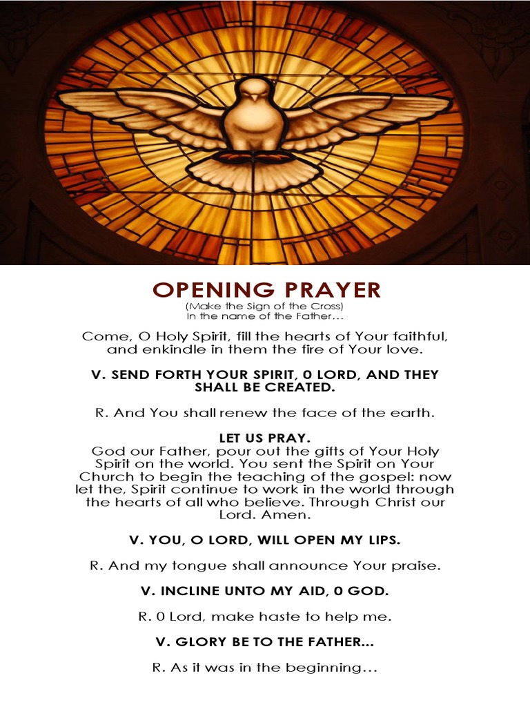 Novena Prayer to the Holy Spirit | PDF | Mary, Mother Of Jesus | God ...