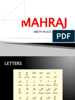 Mahraj: - Birth Place of Letters