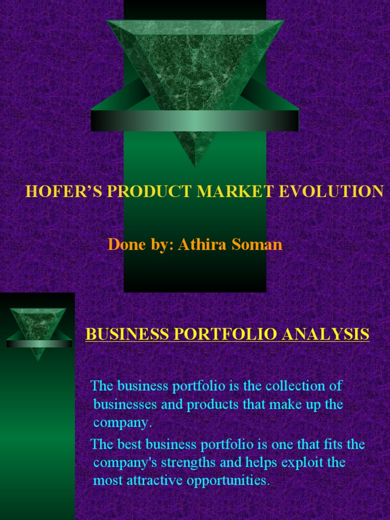 Hofer's Product Market Evolution Matrix | PDF | Market (Economics ...