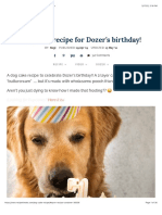 Dog Cake Recipe For Dozer's Birthday! - RecipeTin Eats