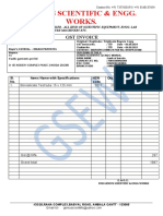 Genius Scientific & Engg. Works.: GST Invoice