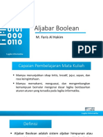 Materi 8 - Aljabar Boolean - Genap 2020-2021