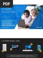 Microsoft Services Hub: Webcast Series: Azure Technical Update Briefing Call