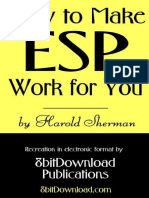 Harold Sherman How to Make ESP Work for You