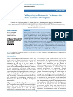 Management of Village Original Income in The Perspective of Rural Economic Development