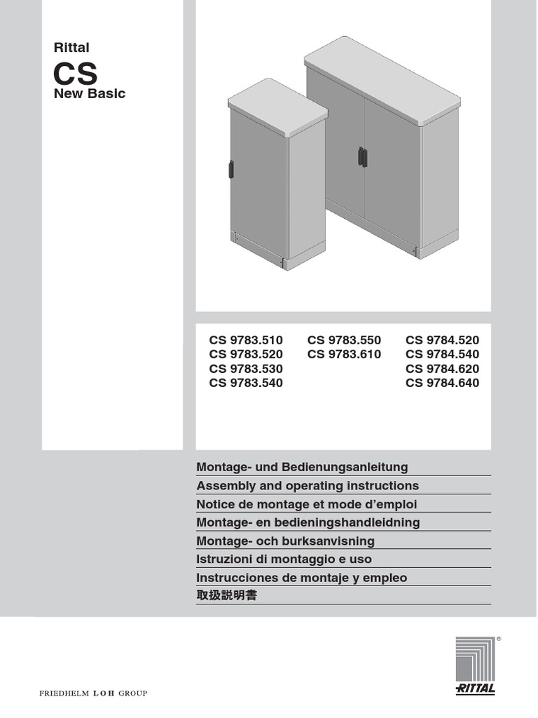 Rittal CS New Basic Assembly Guide | PDF | Materials | Mechanical ...