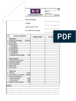 Ceklist Pengetesan Unit Ac