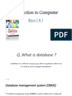 What is a database and DBMS