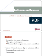 ACT3110 - Accounting For Revenue and Expenses - Accounting Process Part II (S)