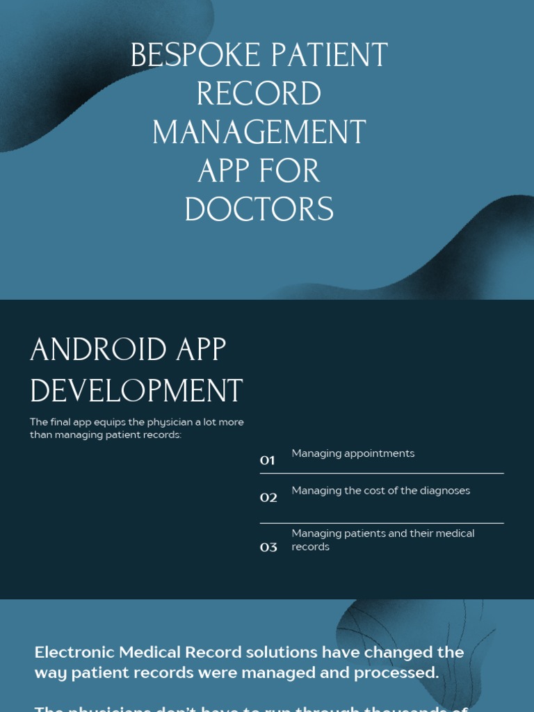 Patient Record Management App For Doctors PDF Mobile App
