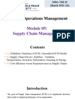 OM Unit 5 - Supply Chain Management