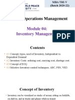 Unit 4 - Inventory Management 2021-22