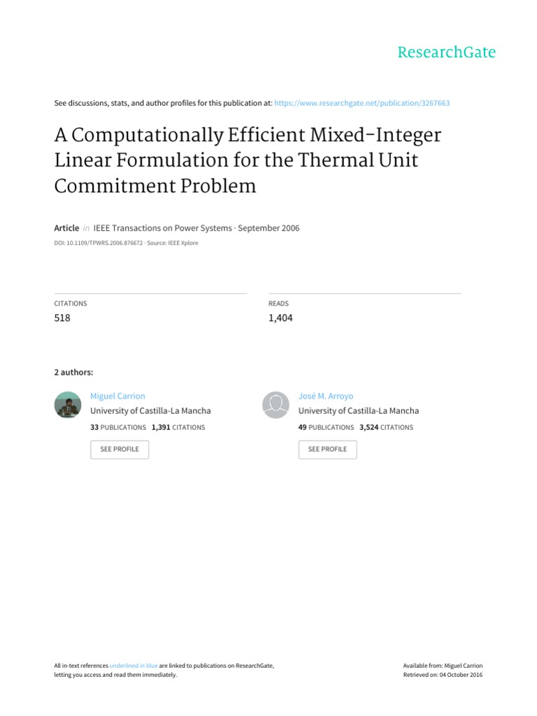 IEEE - 2006 - A Computationally Efficient Mixed-Integer Linear ...