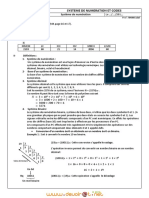 Cours - Technologie Systeme de Numeration Et Codes - 2ème Informatique (2011-2012) MR Rhimi Jalel