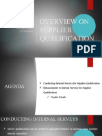 Overview On Supplier Qualification: Oracle Fusion: 21D Updates