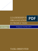 Leadership in Public Organizations: An: Montgomery Van Wart (2007) M.E. Sharpe