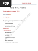 Power Bi Dax Functions: Creating Measures and Kpis