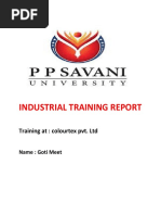 Industrial Training Report 18se02ch014