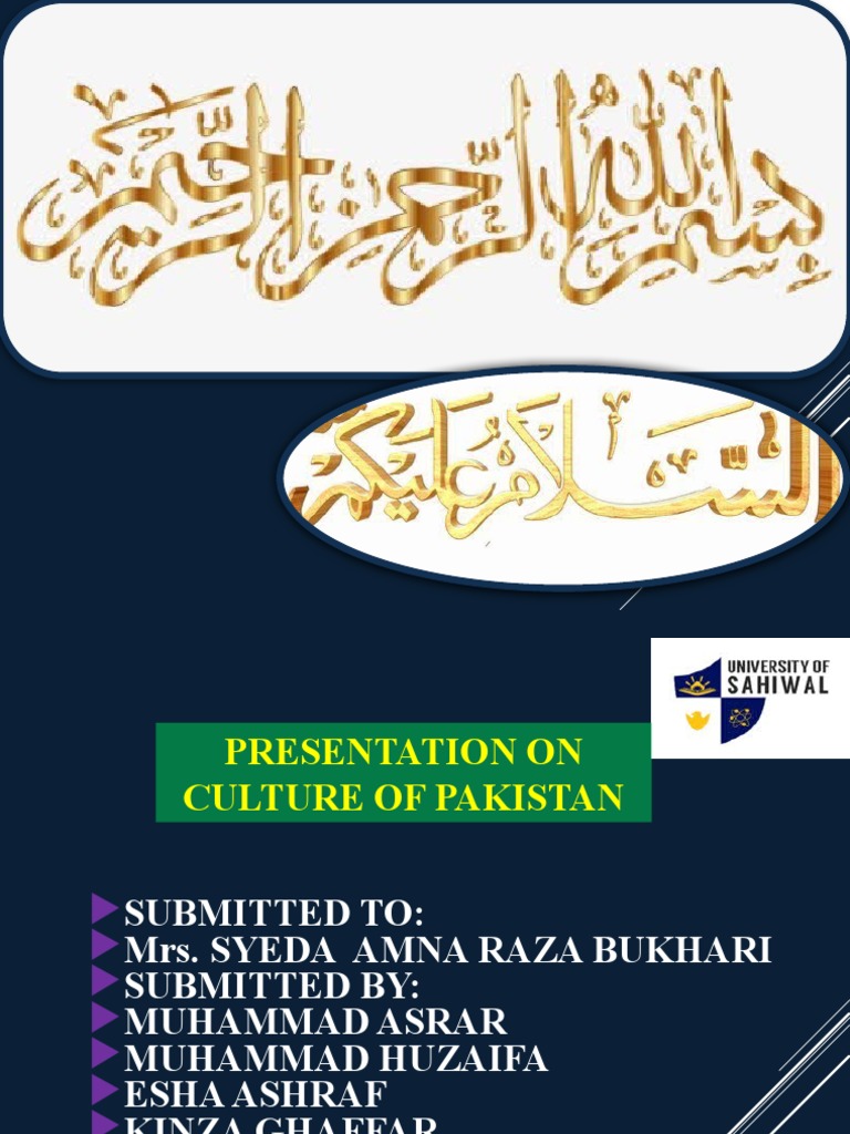 A Comprehensive Overview of the Diverse Cultures of Pakistan's 