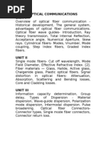 Optical Communications Unit I